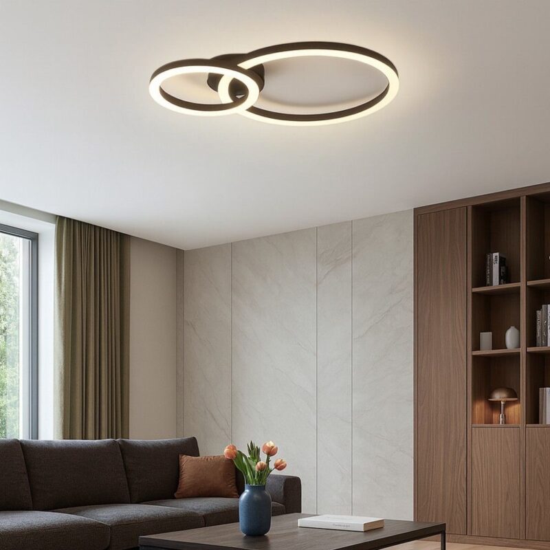 VivaluxVIV005041LED плафон ZION LED 18W черен 4000K