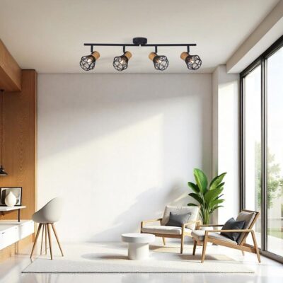 Vivalux VIV005090 Спот FRODO SP796 4xE27 метал черен