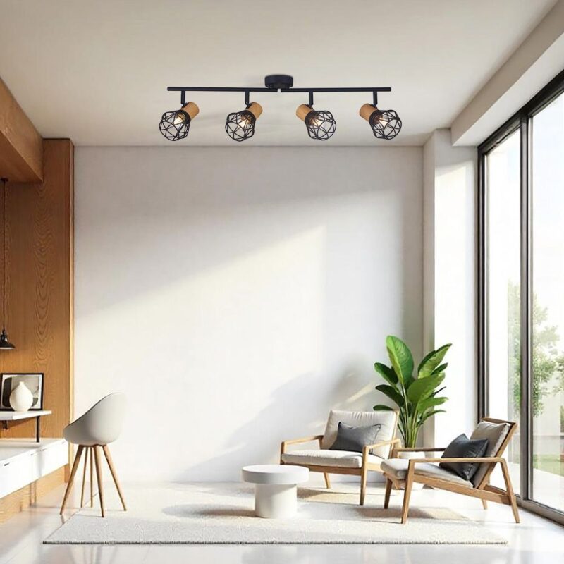 Vivalux VIV005090 Спот FRODO SP796 4xE27 метал черен