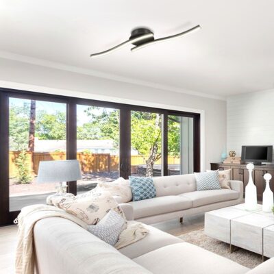 Vivalux VIV005037 LED плафон RIVER LED 12W черен 4000K