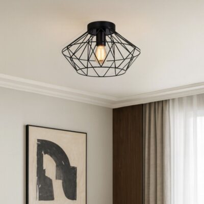 Vivalux VIV005096 Плафон FRODO CL798 1xE27 метал черен