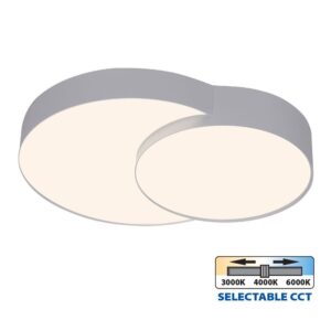 VivaluxVIV005152LED плафон PEBBLE LED 35W бял CCT 3000-4000-6000K