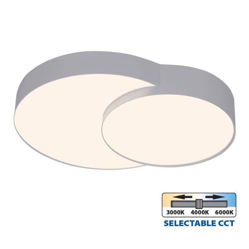 Vivalux VIV005152 LED плафон PEBBLE LED 35W бял CCT 3000-4000-6000K