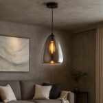 VivaluxVIV005000Полилей CARUSO SSP751 1хЕ27 опушено стъкло