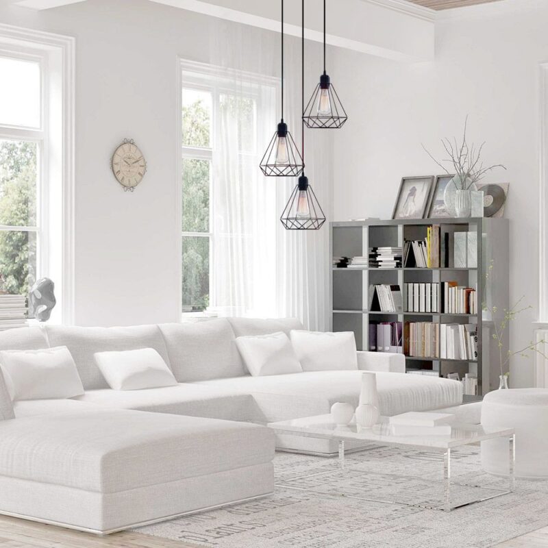 Vivalux VIV005012 Полилей ALMA SSP763 3хЕ27 декоративна решетка черен