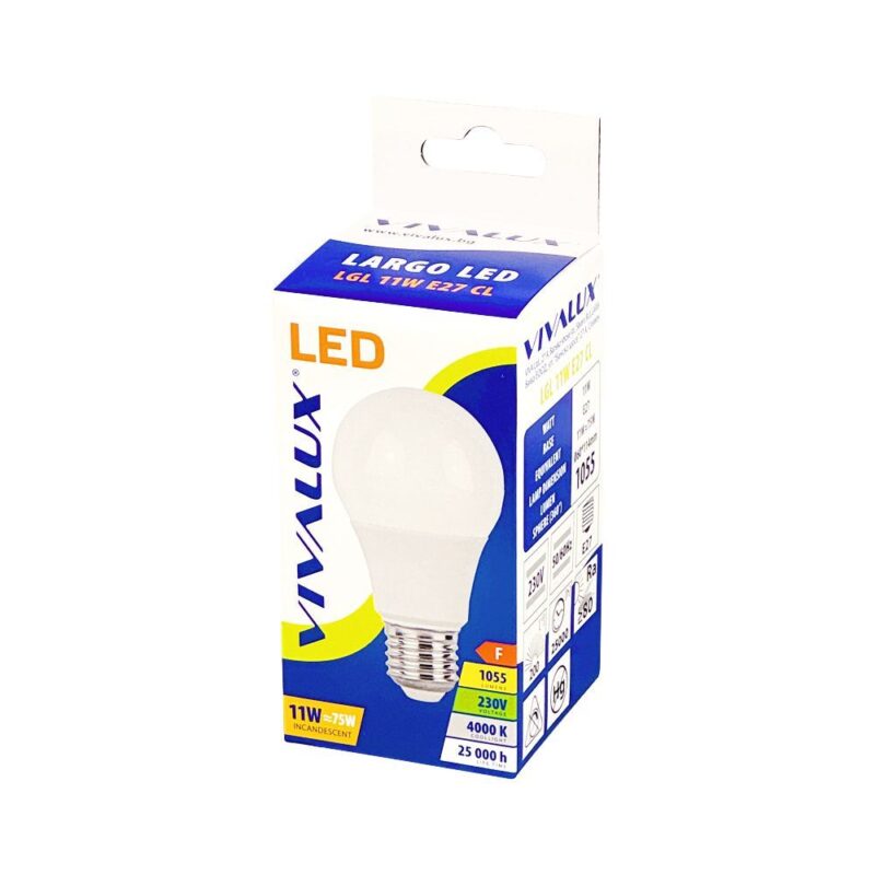 VivaluxVIV005123LED лампа LARGO LED 11W 1055lm E27 4000K