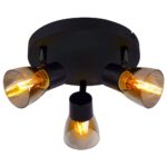 VivaluxVIV005049Спот DANTE SP787 3xE14 опушени стъкла черен