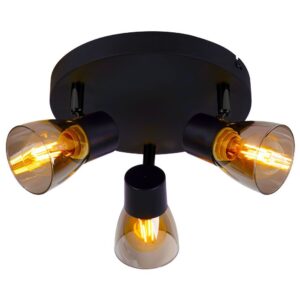 VivaluxVIV005049Спот DANTE SP787 3xE14 опушени стъкла черен