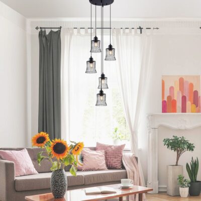 Vivalux VIV005008 Полилей AVA SSP759 5хЕ27 декоративна решетка черен