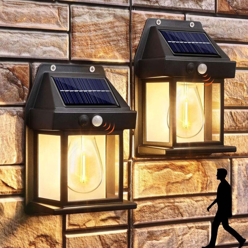 VivaluxVIV005145Соларно фасадно LED тяло със сензор CABANA SOLAR LED∙ PIR 3000K IP44