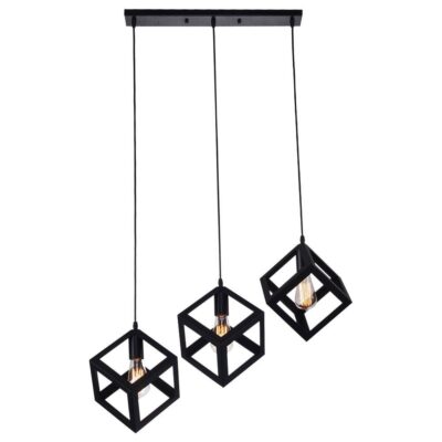 Vivalux VIV005015 Полилей MARTE SSP766 3хЕ27 декоративна решетка черен