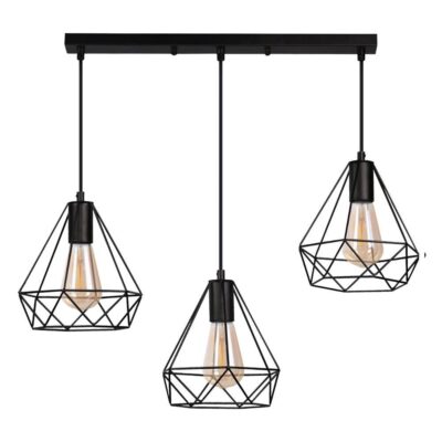 Vivalux VIV005013 Полилей ALMA SSP764 3хЕ27 декоративна решетка черен