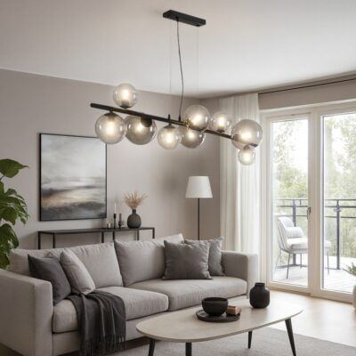 Vivalux VIV005044 Полилей GALILEO SSP782 9хG9 опушени стъкла