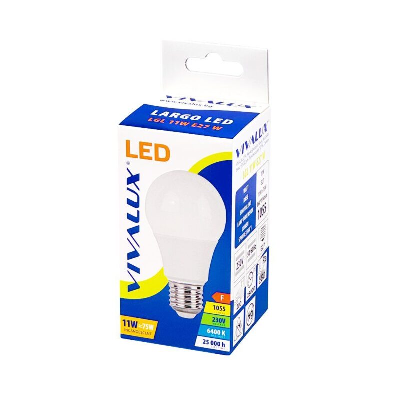 Vivalux VIV005128 LED лампа LARGO LED 11W 1055lm E27 6400K