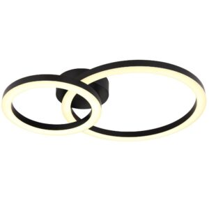 VivaluxVIV005041LED плафон ZION LED 18W черен 4000K