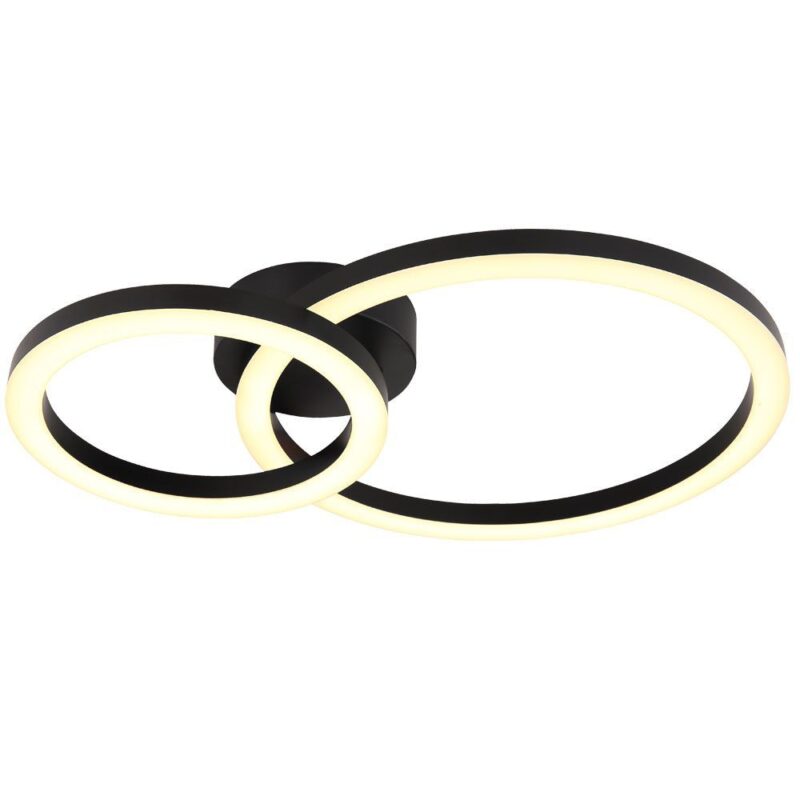 VivaluxVIV005041LED плафон ZION LED 18W черен 4000K