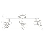 VivaluxVIV005028Линеен спот ANEKE SP775 3xE14 хром