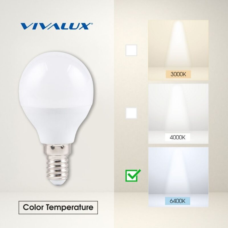 Vivalux VIV005131 LED лампа CAMEO LED 5W 470lm E14 6400K