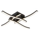 VivaluxVIV005039LED плафон RIVER LED 24W черен 4000K