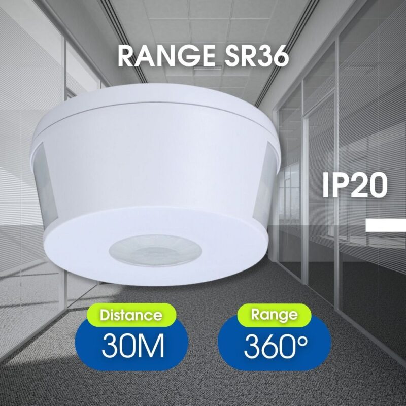 Vivalux VIV005077 Инфрачервен сензор за коридор RANGE SR36 бял IP20