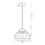 VivaluxVIV005003Полилей BERNARD-O SSP754 1хЕ27 декоративна решетка черен