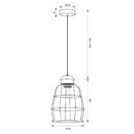VivaluxVIV005002Полилей BERNARD-S SSP753 1хЕ27 декоративна решетка черен