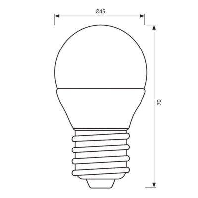 Vivalux VIV005130 LED лампа CAMEO LED 5W 470lm E27 6400K