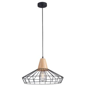 VivaluxVIV005098Полилей AVA SSP799 1xE27 метал с дърво черен