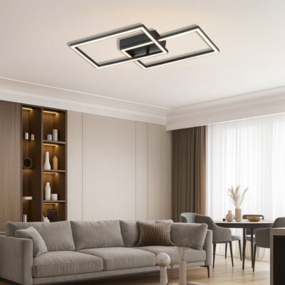 Vivalux VIV005034 LED плафон SONOMA LED RC2 20W черен 4000K