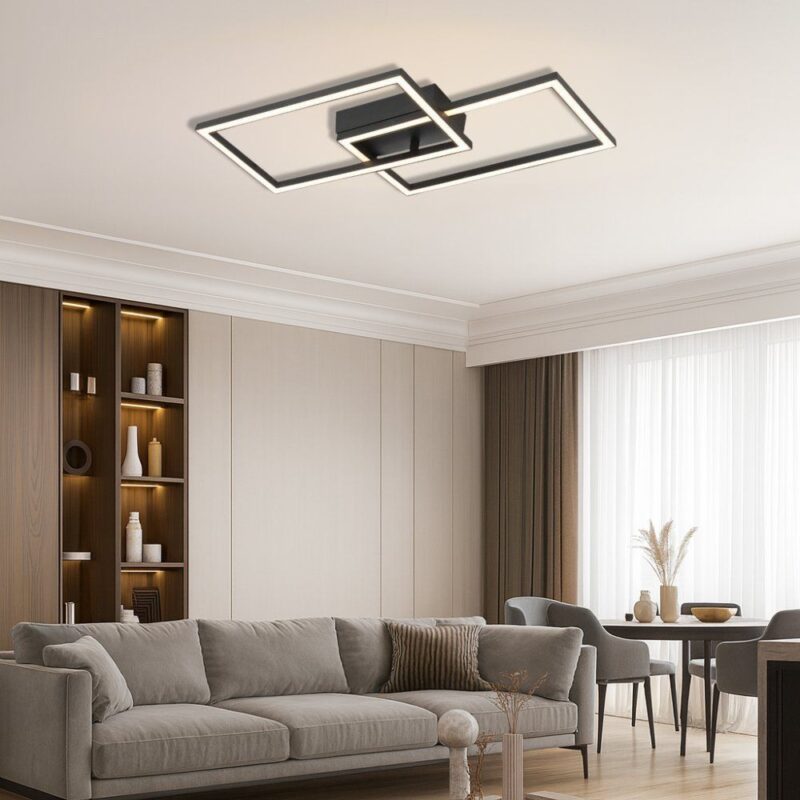 Vivalux VIV005034 LED плафон SONOMA LED RC2 20W черен 4000K