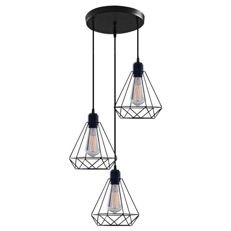 Vivalux VIV005012 Полилей ALMA SSP763 3хЕ27 декоративна решетка черен