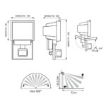 VivaluxVIV002866Прожектор SENSO с датчик за движение 78 мм бял IP44