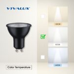 VivaluxVIV005062LED лампа NERO LED JDR 7W 560lm GU10 4000K