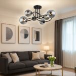 VivaluxVIV005046Полилей GALILEO SSP784 6хG9 опушени стъкла