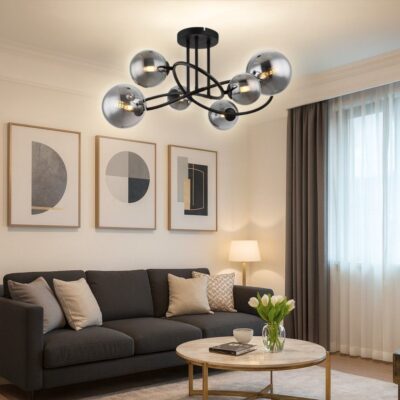 Vivalux VIV005046 Полилей GALILEO SSP784 6хG9 опушени стъкла