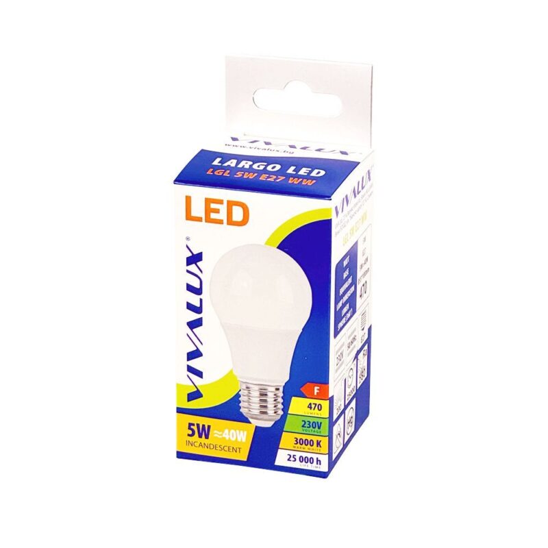 Vivalux VIV005124 LED лампа LARGO LED 5W 470lm E27 3000K