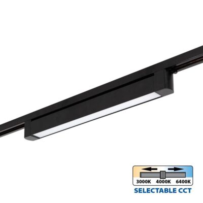 Vivalux VIV005207 Линейно LED тяло за релсов монтаж DRAX LED 20W черен CCT-switch 3000K-4000K-6400K