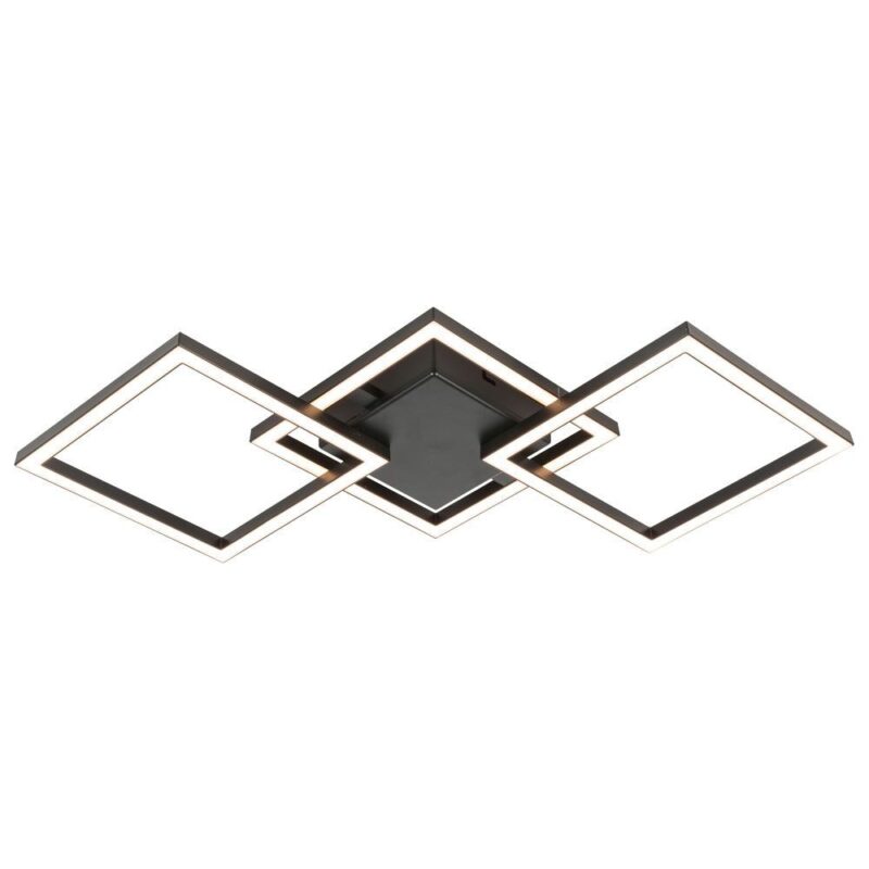 VivaluxVIV005036LED плафон SONOMA LED SQ3 24W черен 4000K