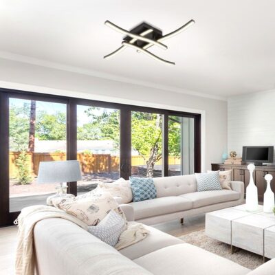 Vivalux VIV005039 LED плафон RIVER LED 24W черен 4000K