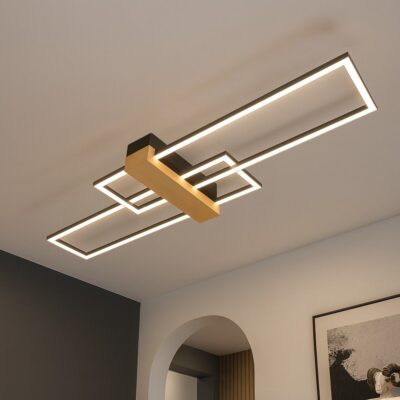 Vivalux VIV005164 LED плафон LUCAS LED 30W черно+дърво CCT 3000-4000-6400K