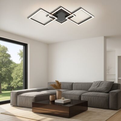 Vivalux VIV005036 LED плафон SONOMA LED SQ3 24W черен 4000K