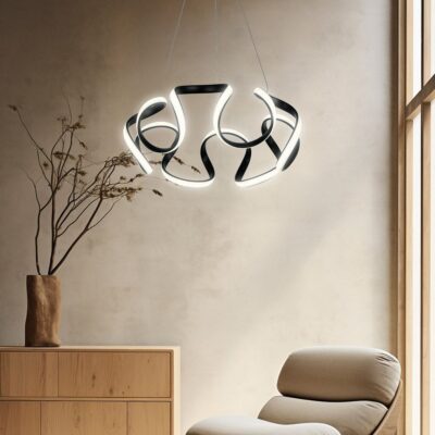 Vivalux VIV005166 LED полилей MEANDRA-P LED 54W черен CCT-switch 3000-4000-6000K