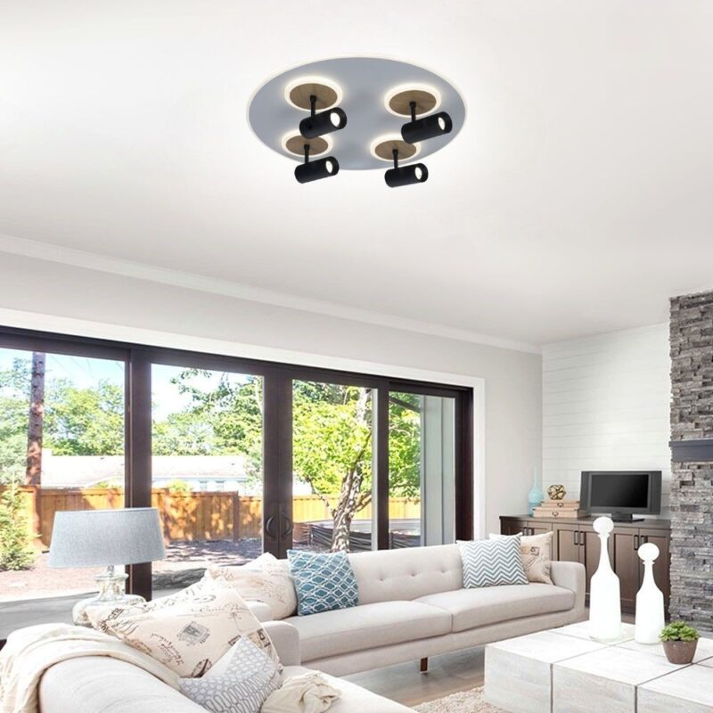 VivaluxVIV005155Мултифункционална LED плафониера с дистанционно DOROTHY LED 74W CCT 3000-6000K