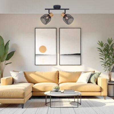 Vivalux VIV005086 Спот BRIA SP792 2xE27 мрежа черен