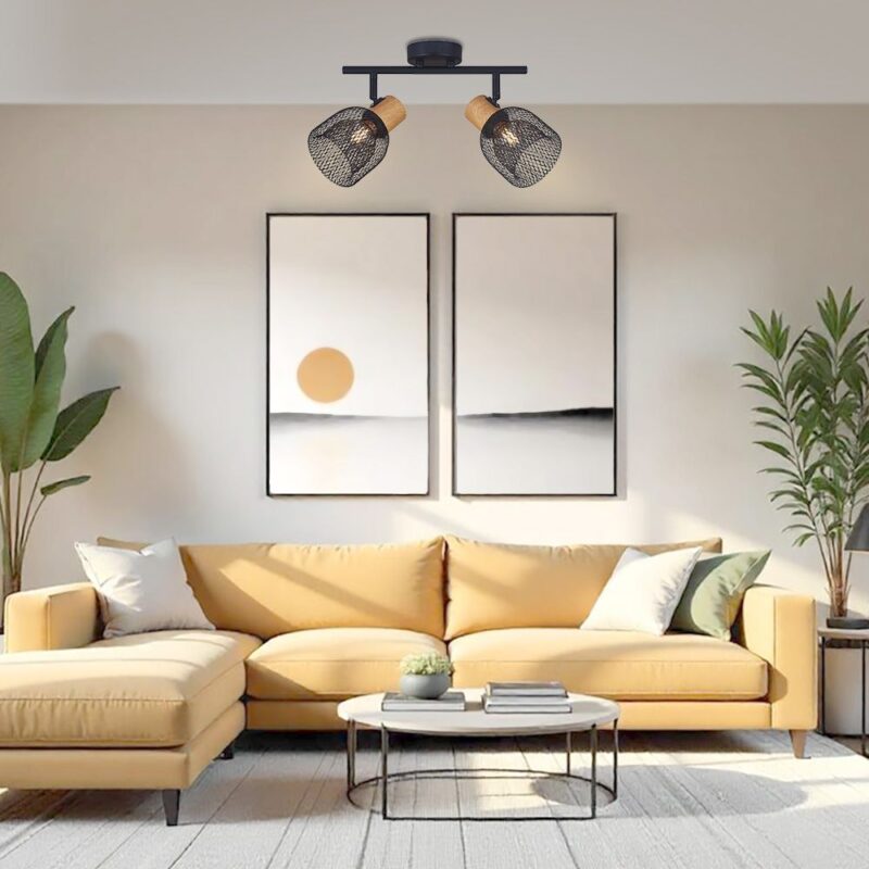 Vivalux VIV005086 Спот BRIA SP792 2xE27 мрежа черен