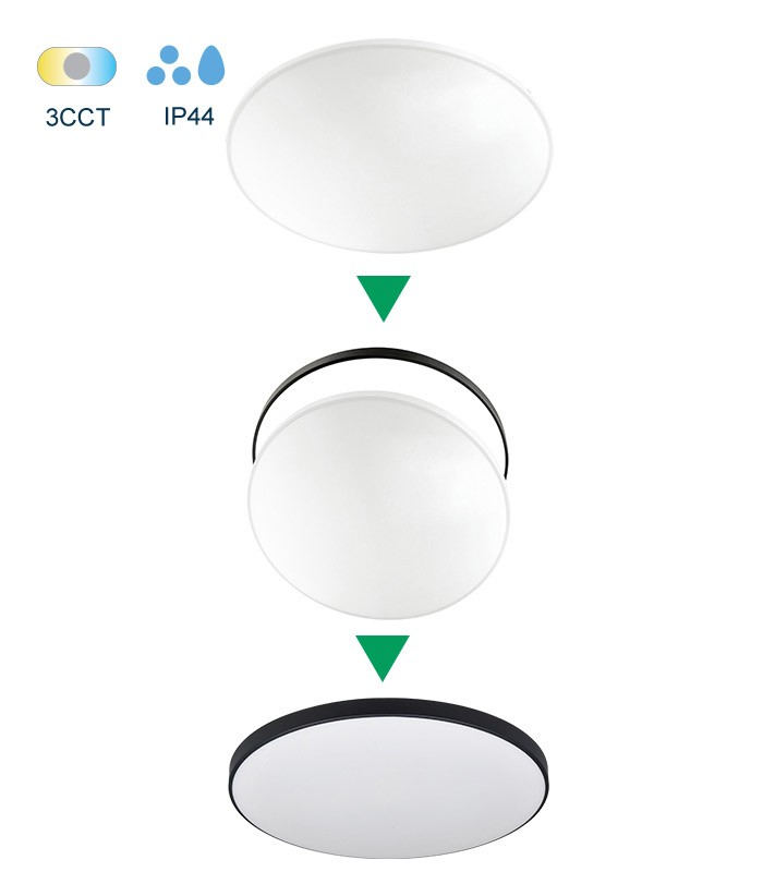 led-ceiling-lamp-saturn-24w-3xcct-3000k-4000k-6500k-2160lm-φ330h55-2rings-2027021-vito.jpg Vito 2027021 LED CEILING LAMP SATURN 24W 3xCCT (3000K/4000K/6500K) 2160lm φ330*H55 2RINGS
