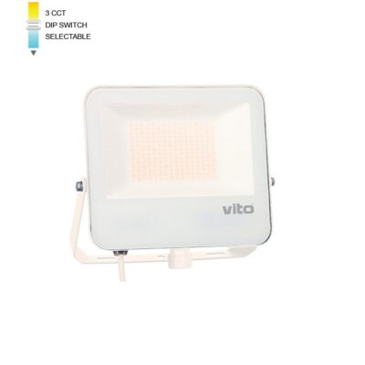 Vito 3023025 LED FLOODLIGHT DANUBE 100W SMD 3CCT IP66 WHT