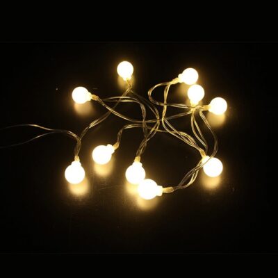 Vito 5620680 CHRISTMAS LIGHTING NATALE-13 WHITEBALL 10LED 2700K 1M 2xAA IP20 TRANSPARENT