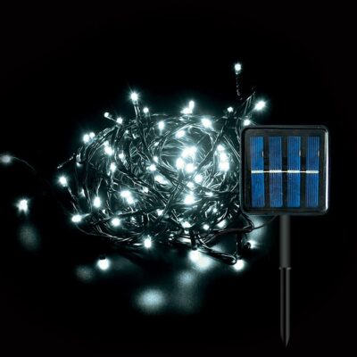 Vito 5620590 SOLAR DECORATIVE LED LIGHTING NATALE-8 200LED 6400K 10M 1.2V IP44 GREEN CHRISTMAS