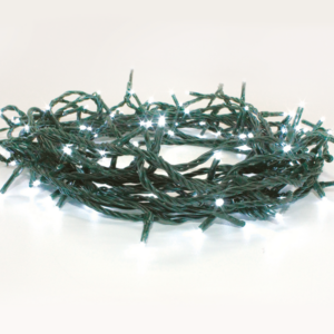 ACA Lighting X08300214 300 LED мигащ гирлянд (на всеки 10см) студена светлина адаптер 31VDC IP44 30м зелен кабел